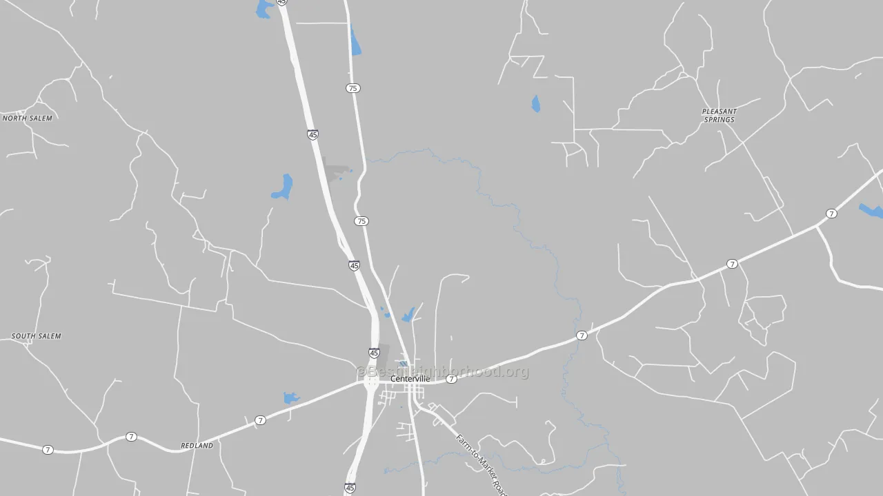 Transit Grade map of Concord, TX