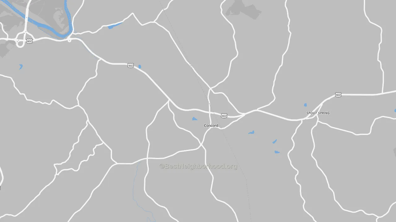 Transit Grade map of Concord, VA