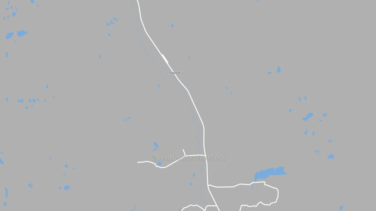 Transit Grade map of Condon, MT