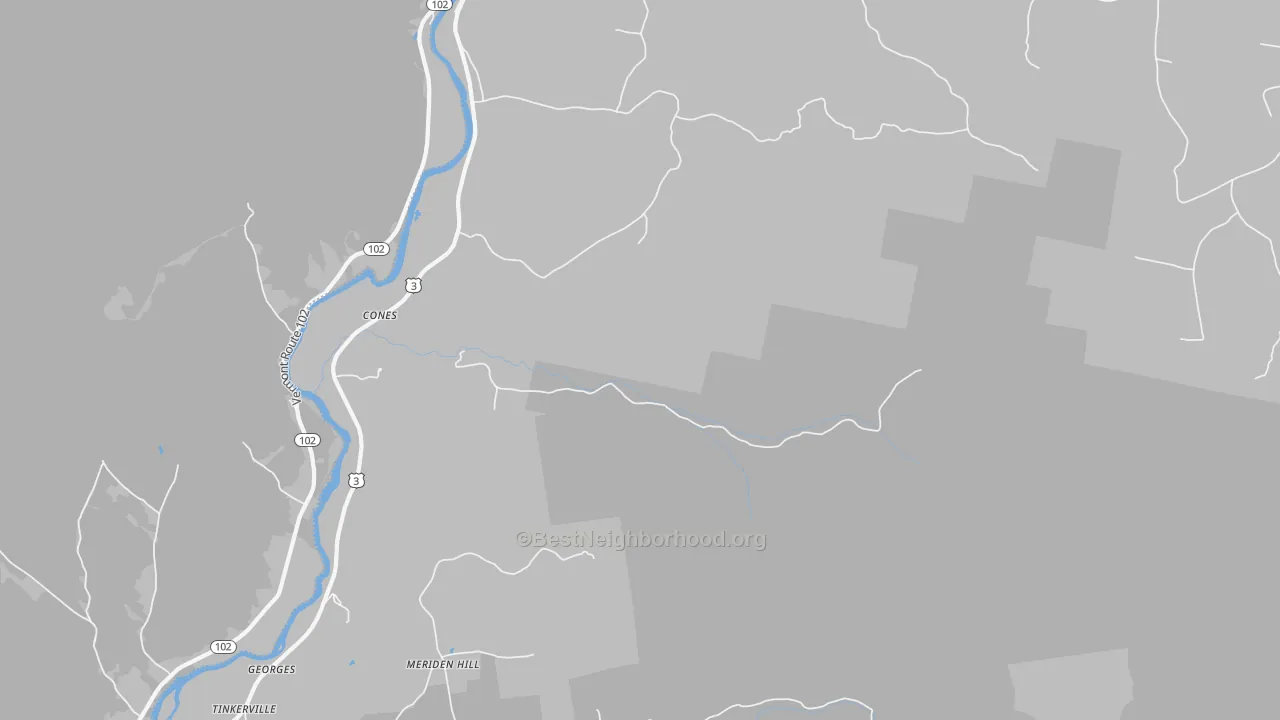 Transit Grade map of Cones, NH