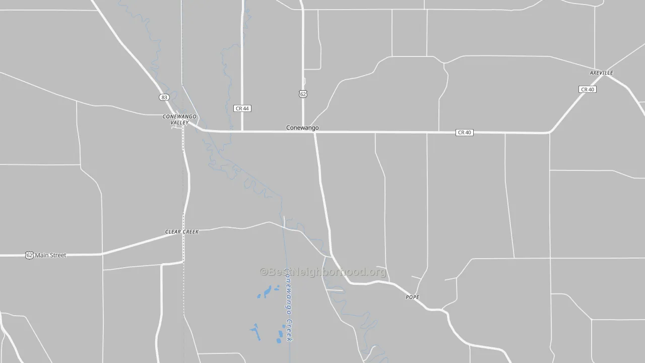 Transit Grade map of Conewango, NY