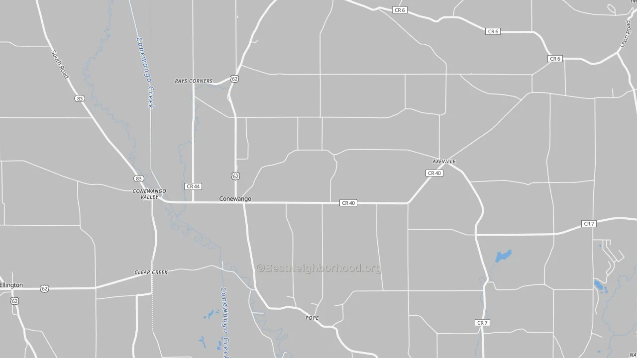 Transit Grade map of Conewango Valley, NY