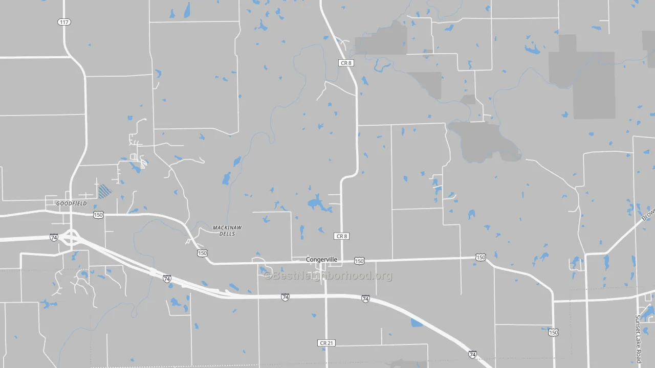 Transit Grade map of Congerville, IL