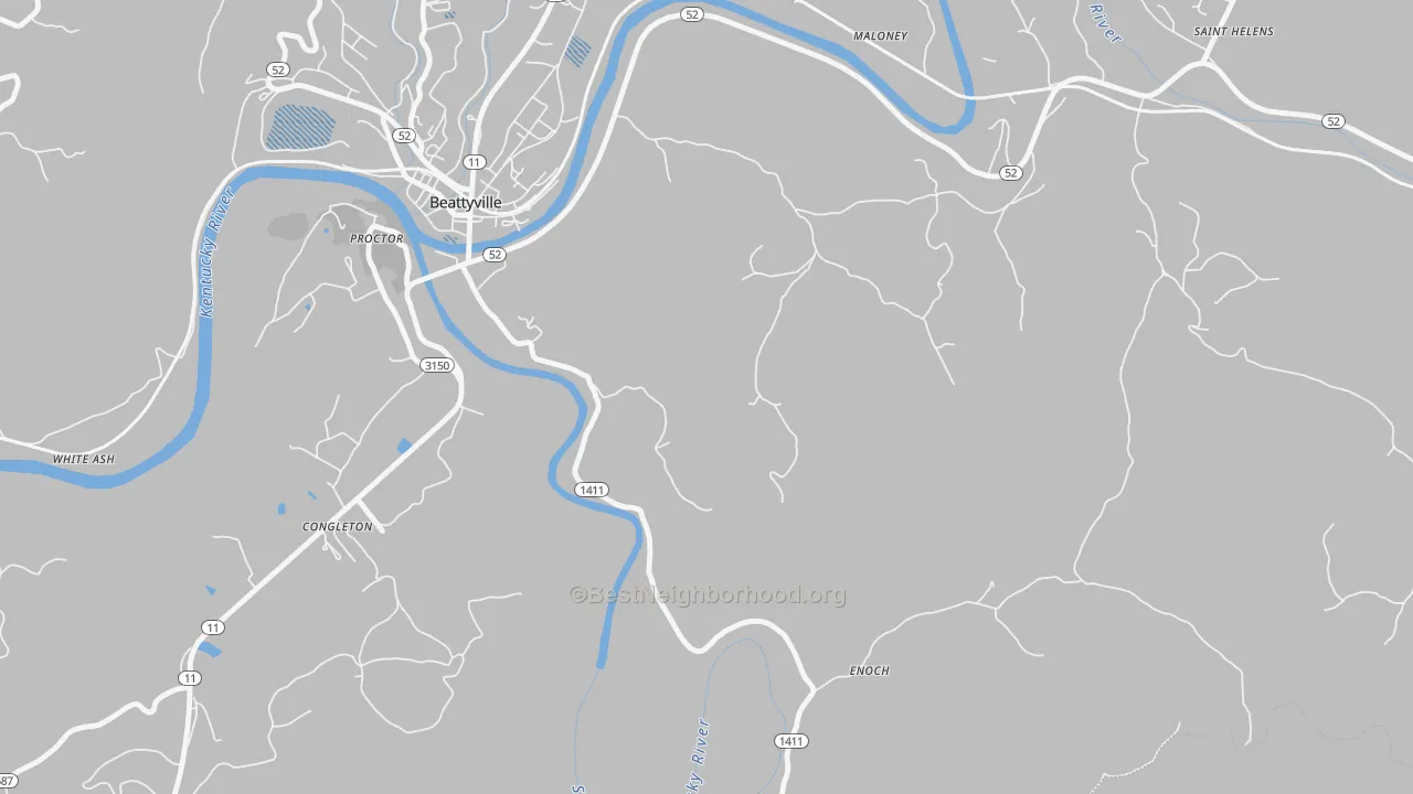 Transit Grade map of Congleton, KY