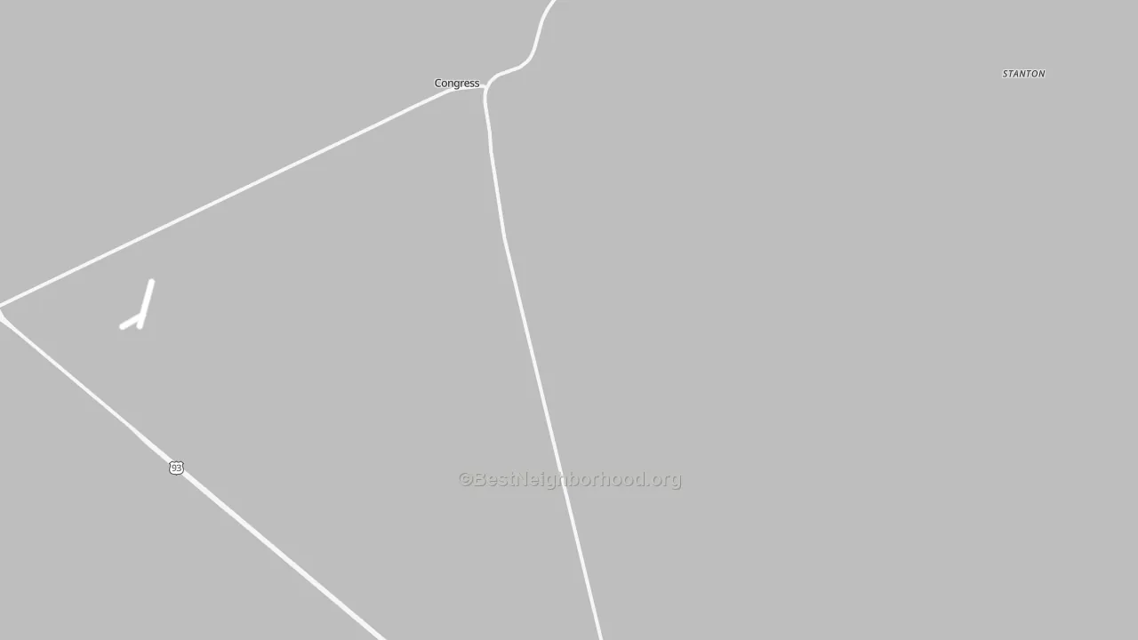 Transit Grade map of Congress, AZ