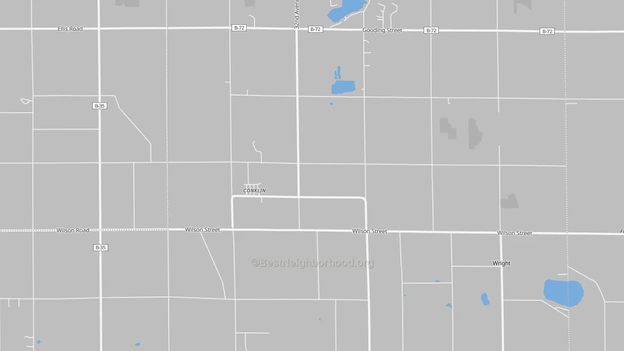 Transit Grade map of Conklin, MI