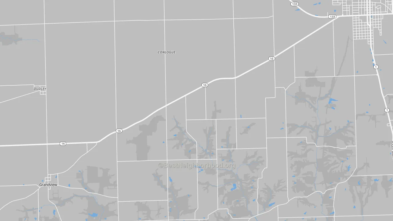 Transit Grade map of Conlogue, IL