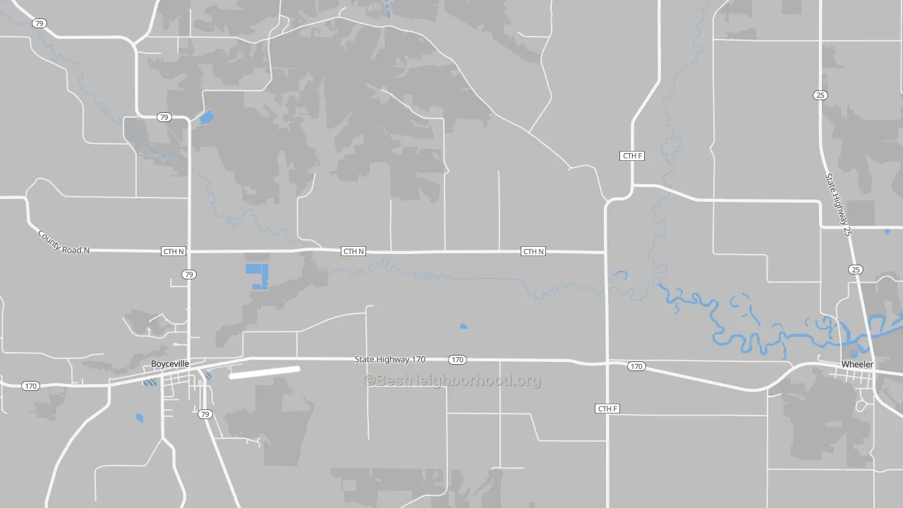 Transit Grade map of Connorsville, WI