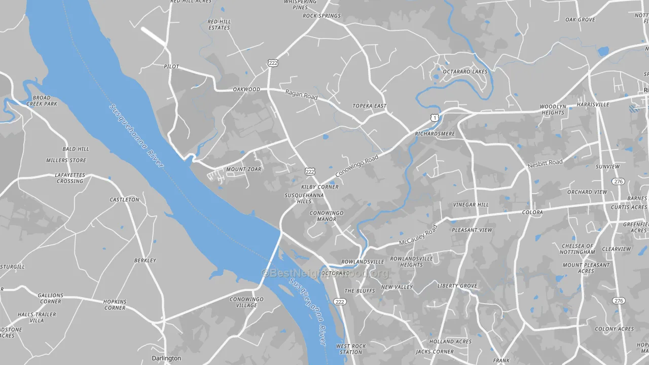 Transit Grade map of Conowingo, MD