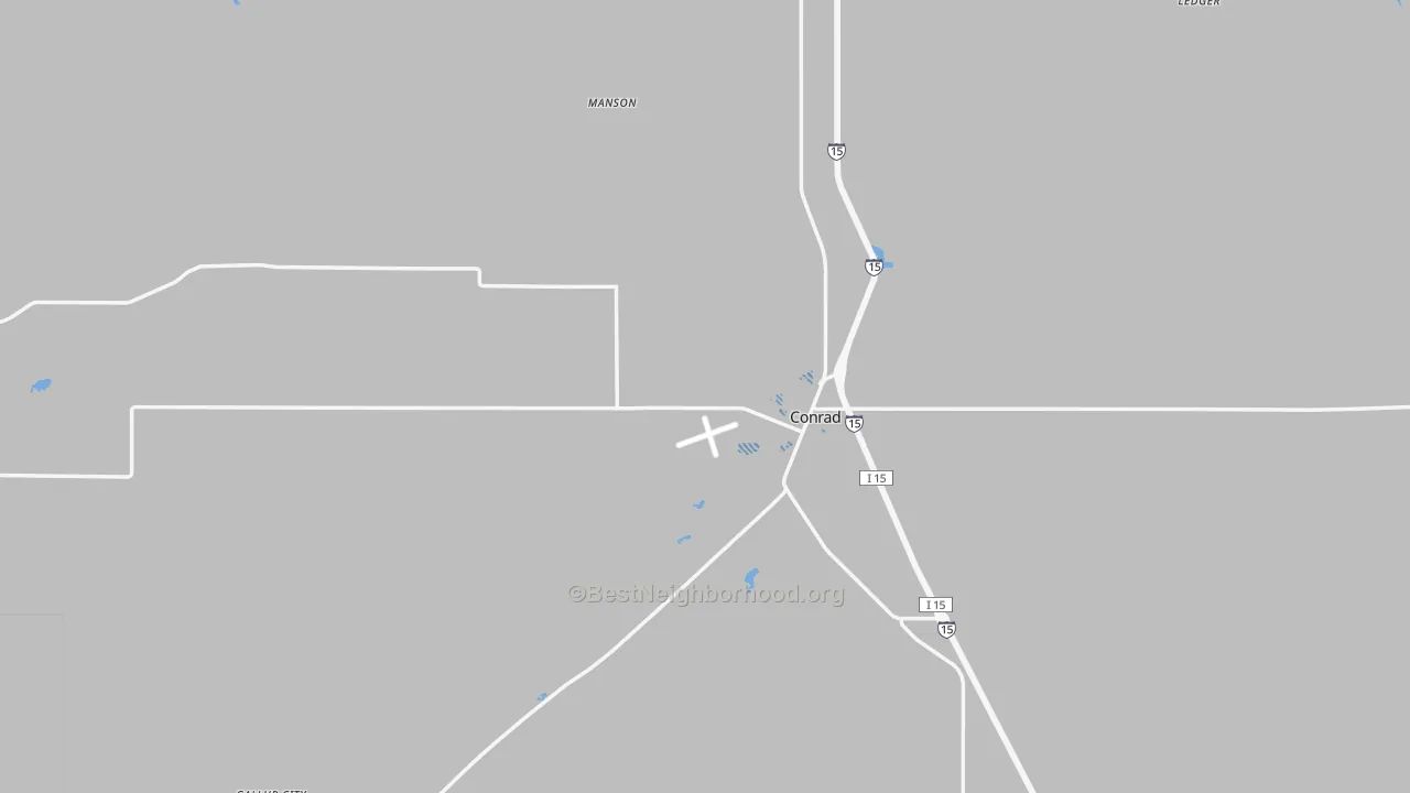 Transit Grade map of Conrad, MT