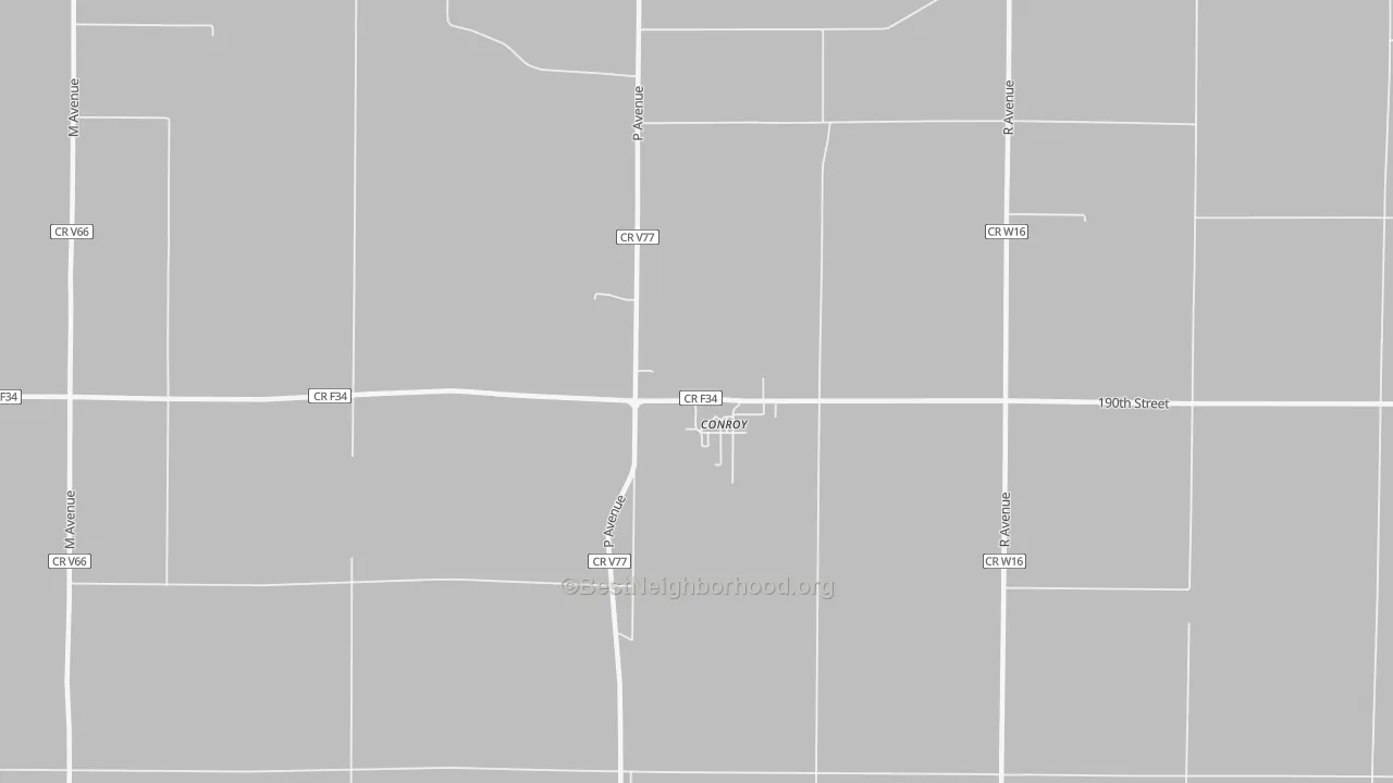 Transit Grade map of Conroy, IA