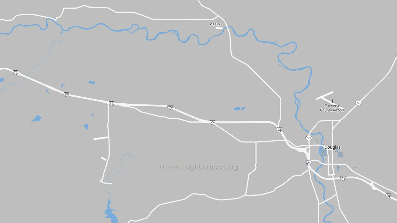 Transit Grade map of Converse County, WY