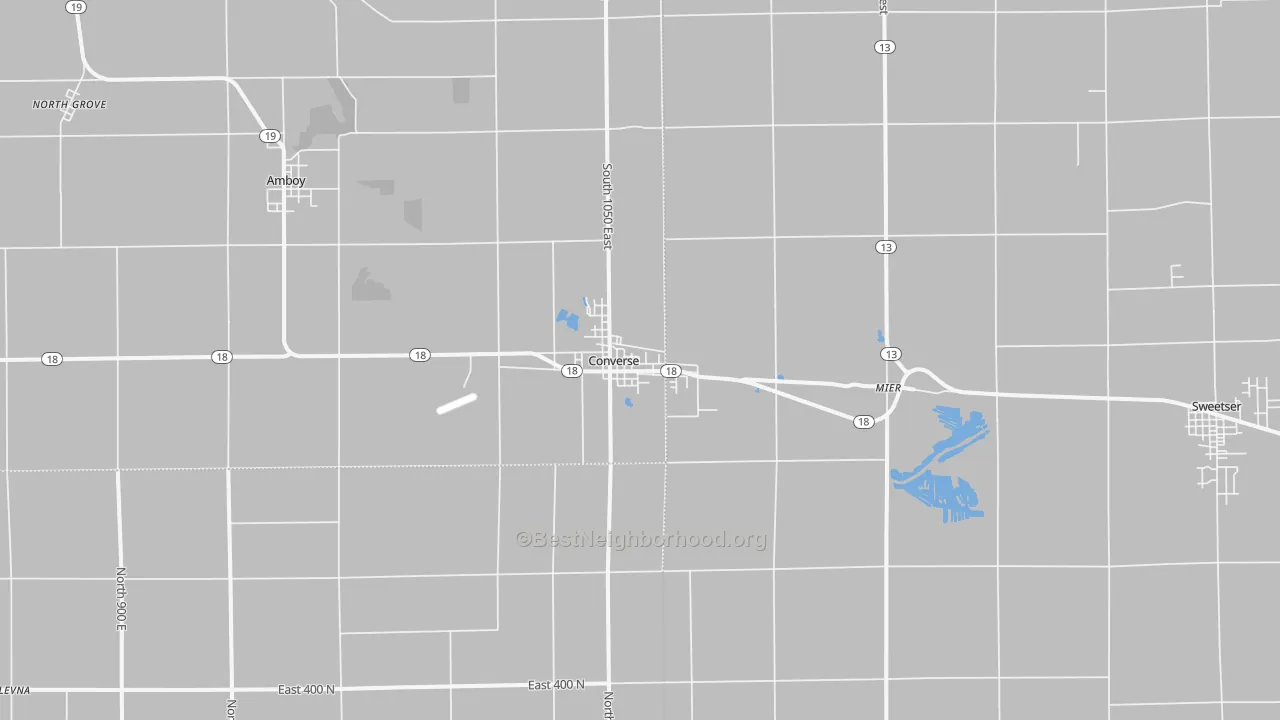 Transit Grade map of Converse, IN