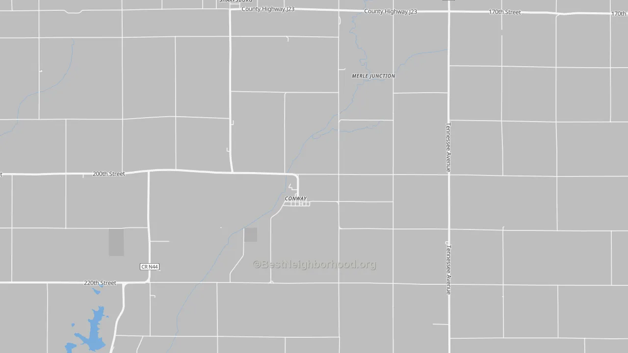 Transit Grade map of Conway, IA