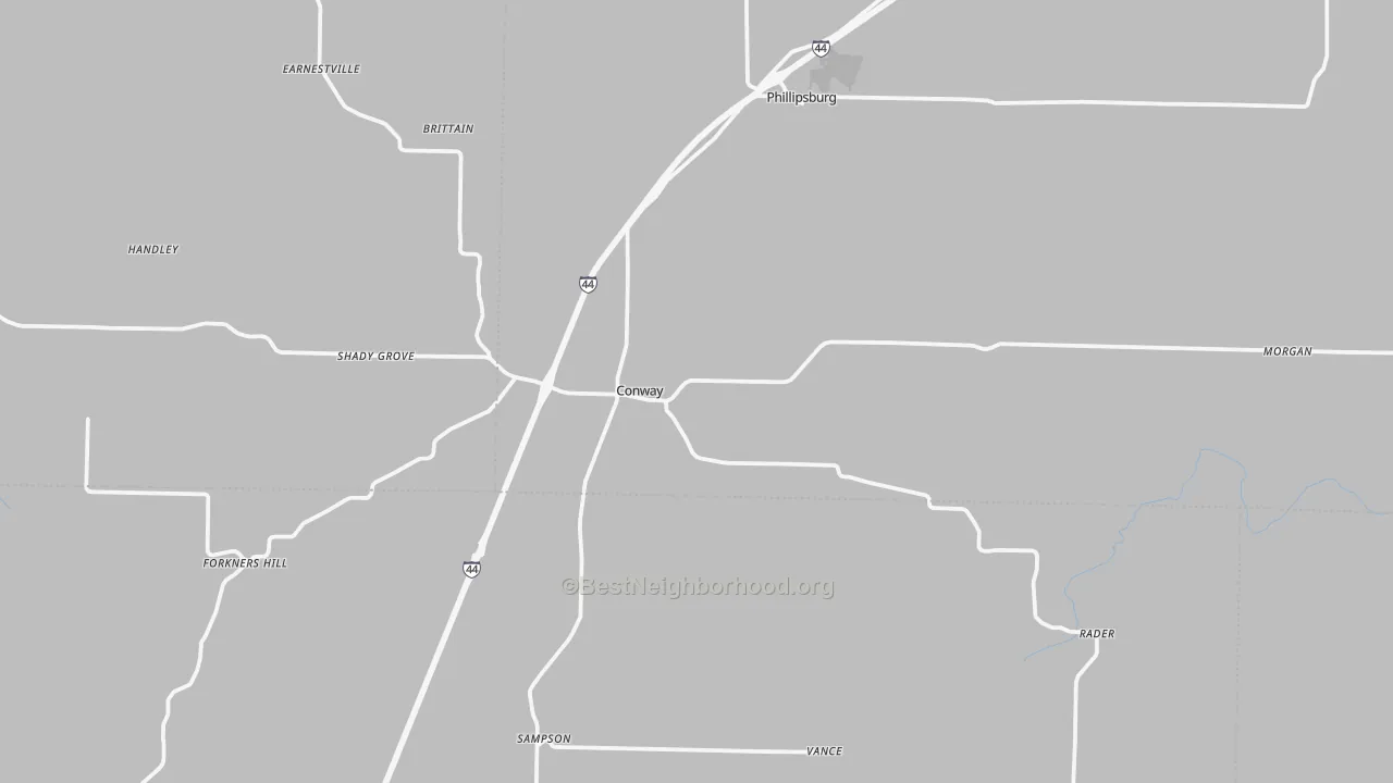 Transit Grade map of Conway, MO