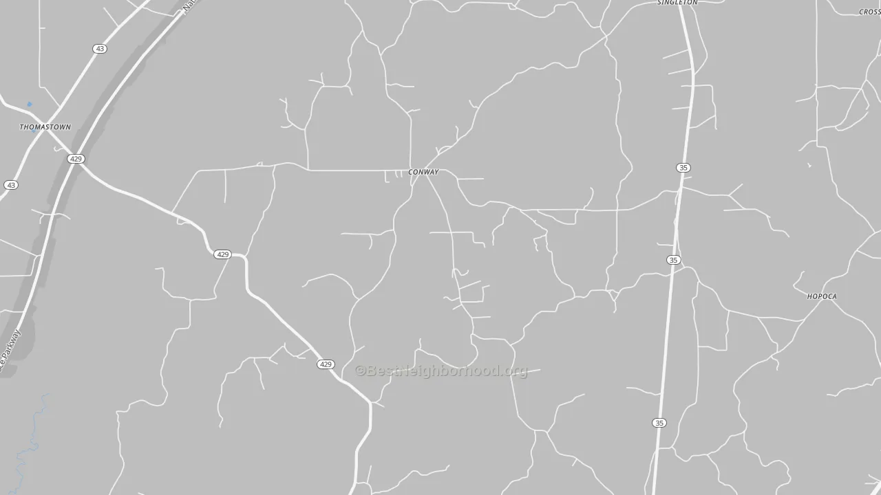 Transit Grade map of Conway, MS