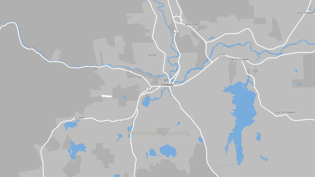 Transit Grade map of Conway, NH