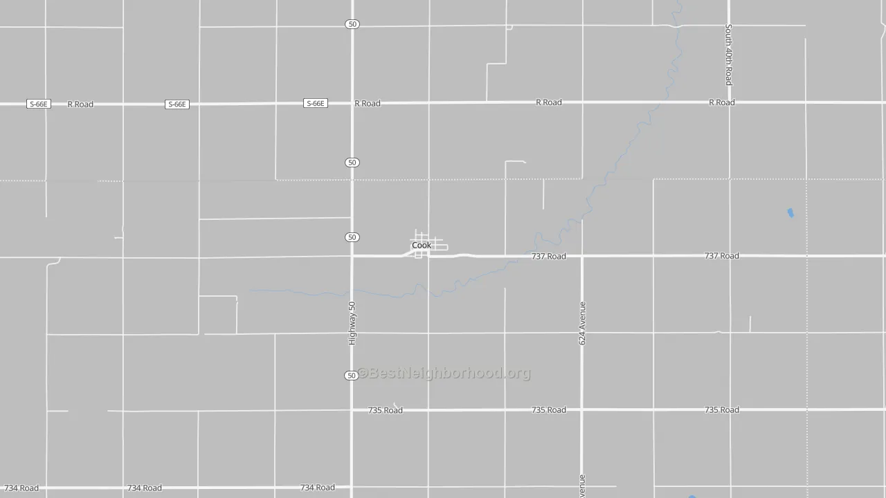 Transit Grade map of Cook, NE