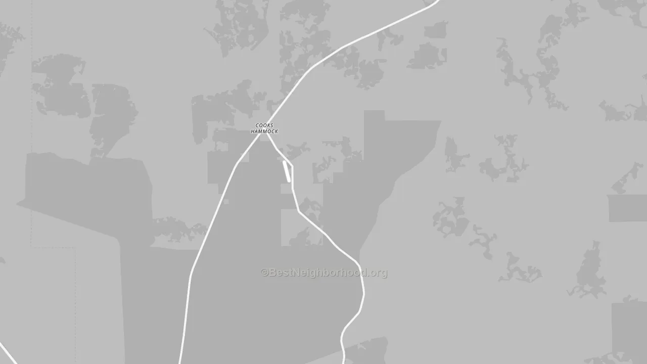 Transit Grade map of Cooks Hammock, FL