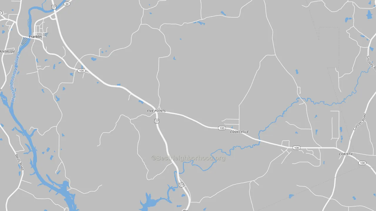 Transit Grade map of Cooksville, GA
