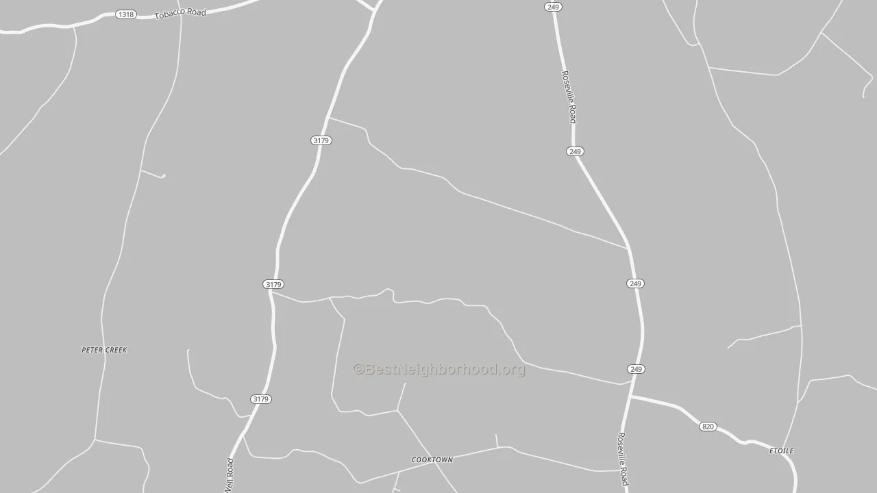 Transit Grade map of Cooktown, KY