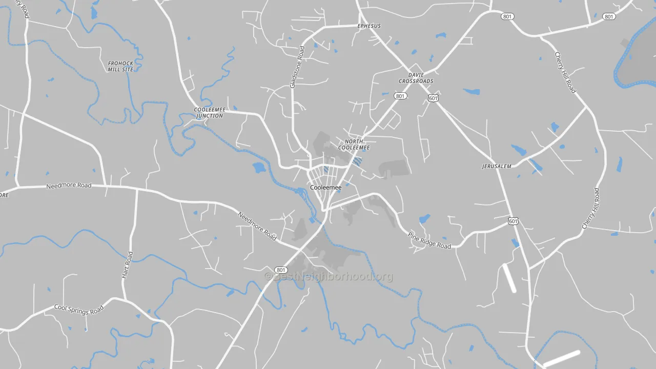 Transit Grade map of Cooleemee, NC