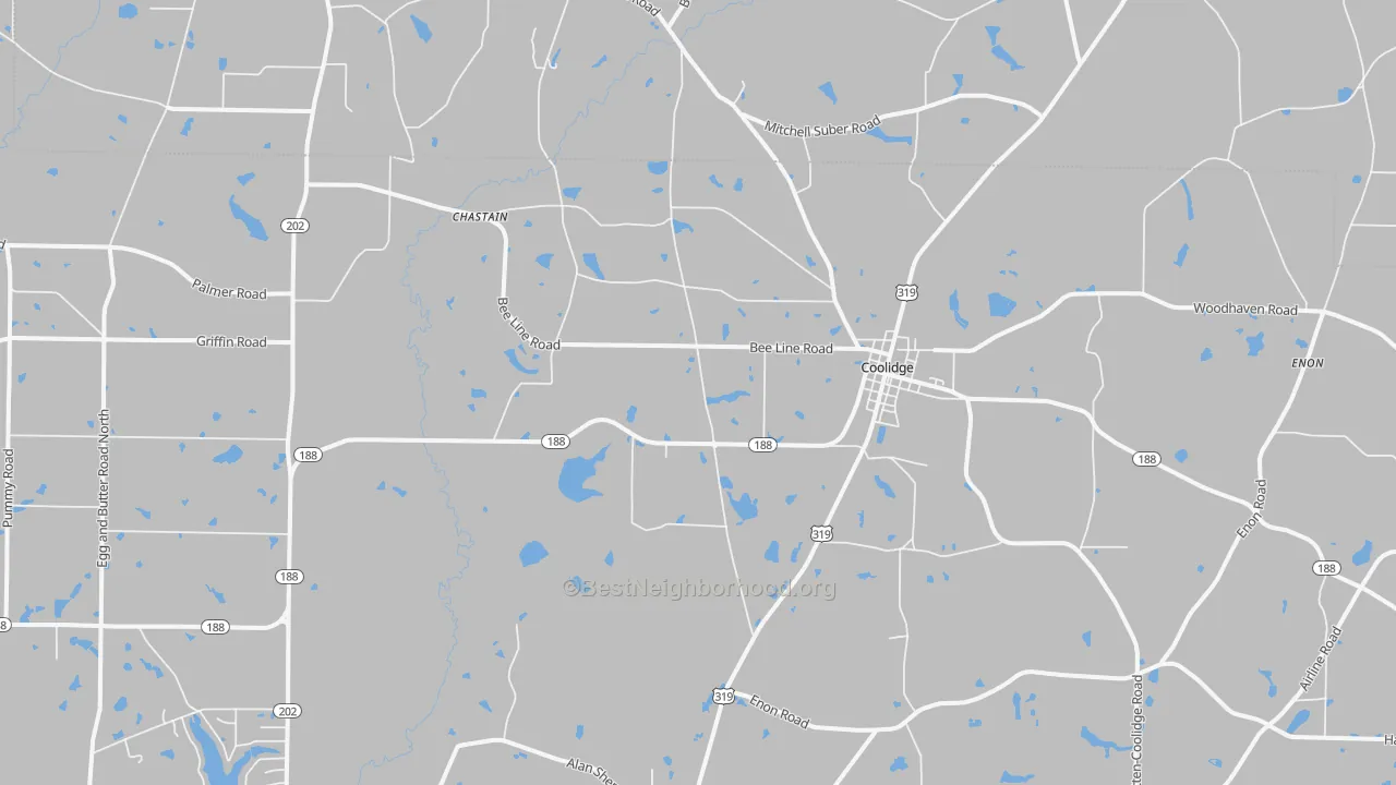 Transit Grade map of Coolidge, GA