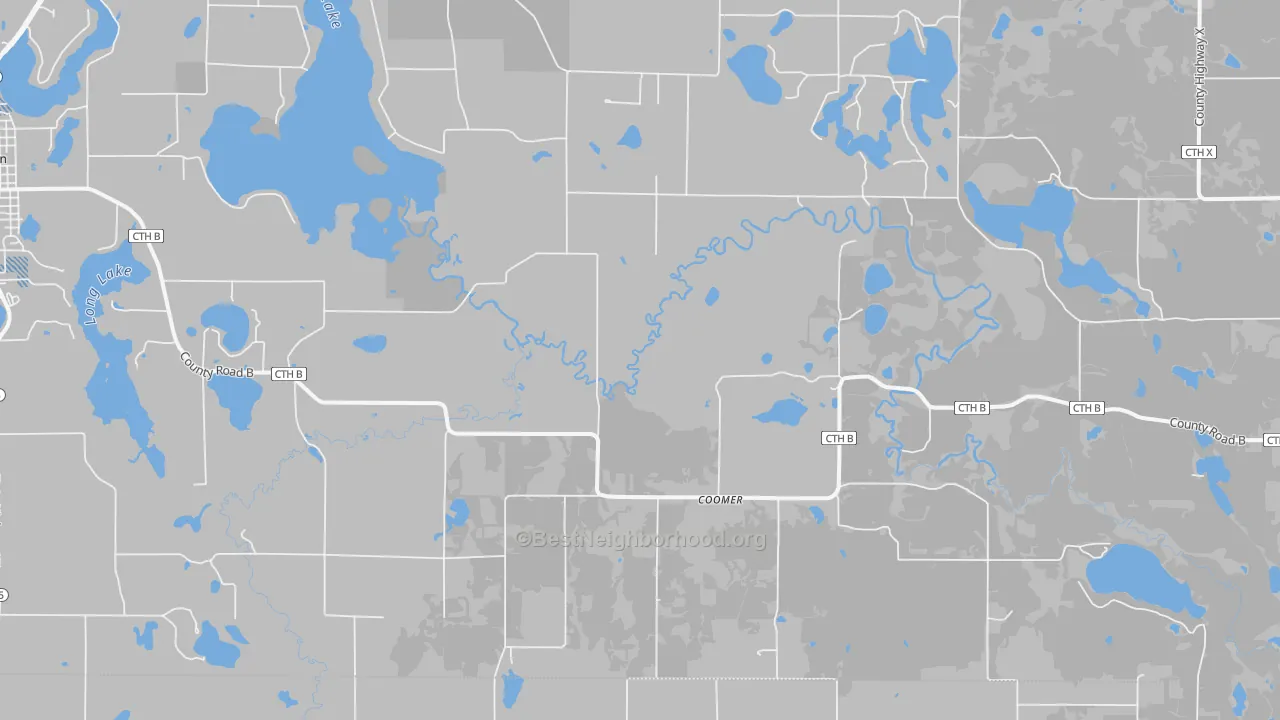 Transit Grade map of Coomer, WI