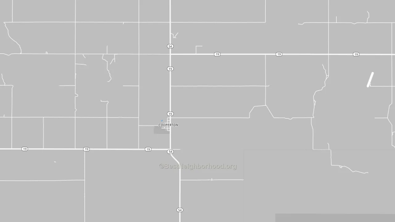 Transit Grade map of Cooperton, OK