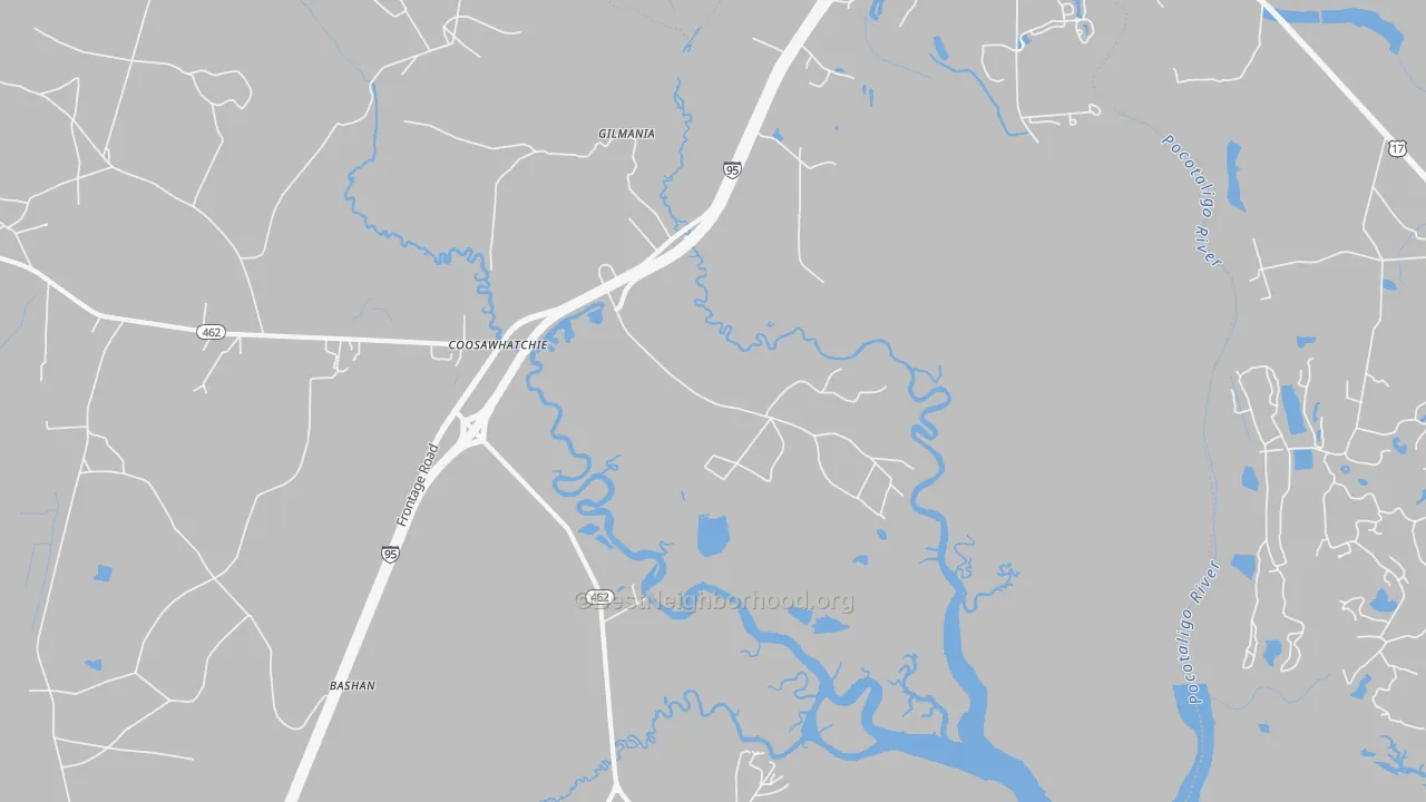 Transit Grade map of Coosawatchie, SC