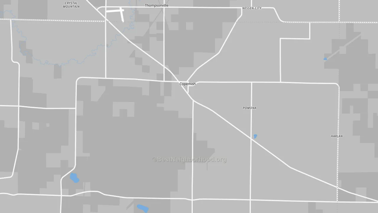 Transit Grade map of Copemish, MI