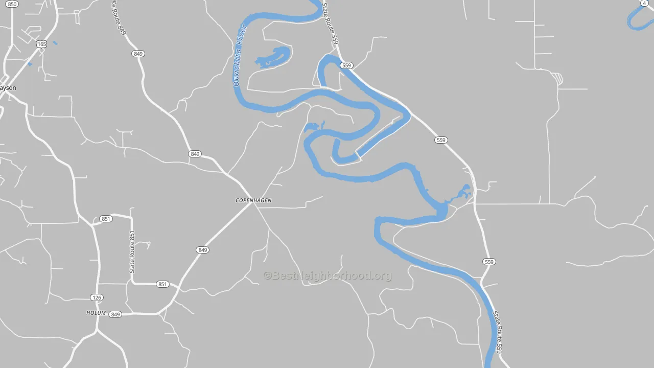 Transit Grade map of Copenhagen, LA