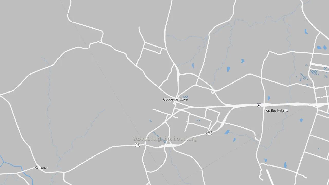 Transit Grade map of Copperas Cove, TX