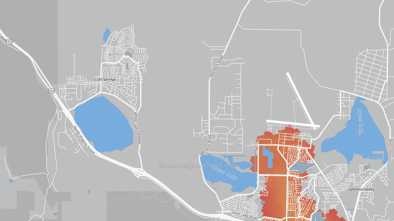 Transit Grade map of Copperfield, NV