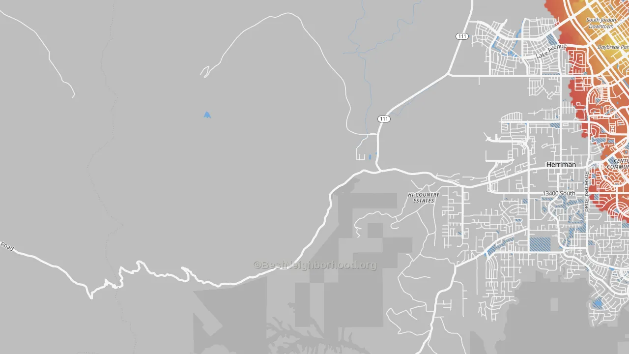 Transit Grade map of Copperton, UT
