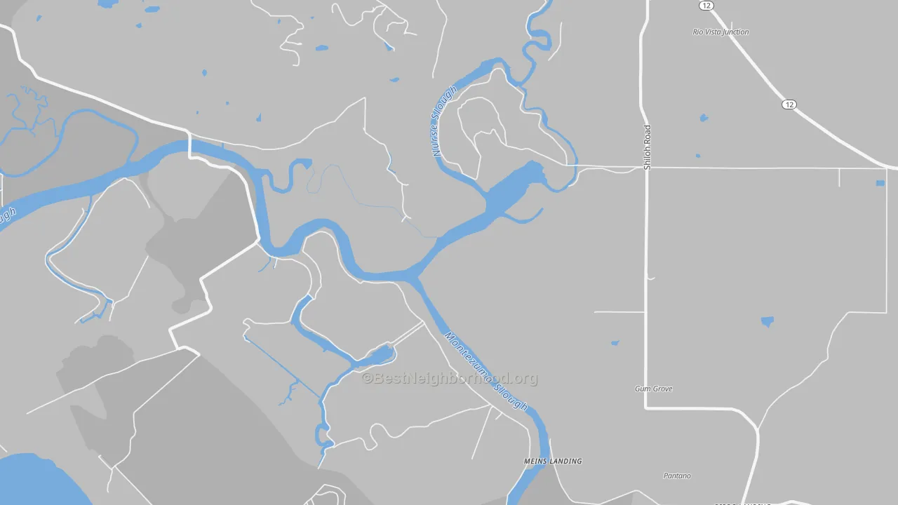 Transit Grade map of Cordelia, CA