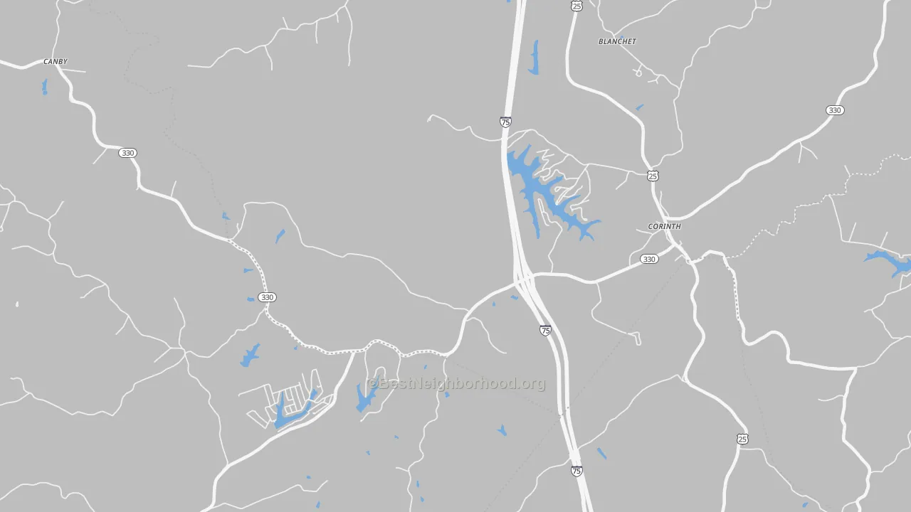 Transit Grade map of Cordova, KY