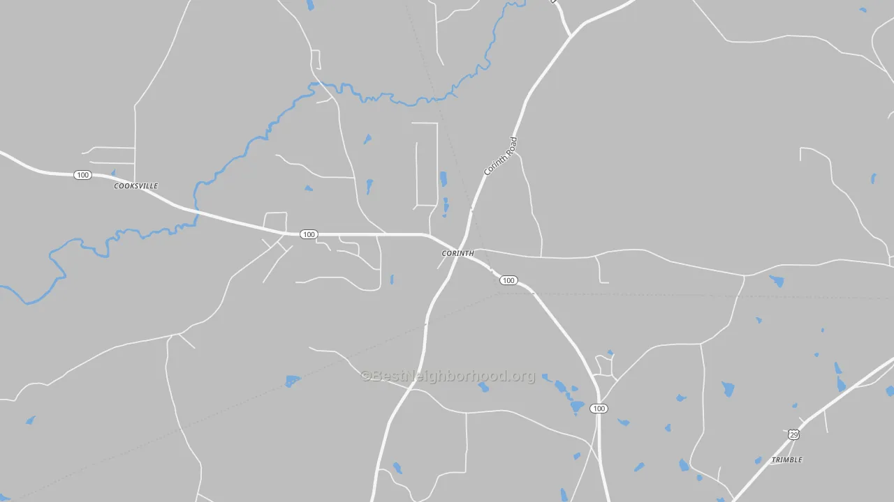 Transit Grade map of Corinth, GA
