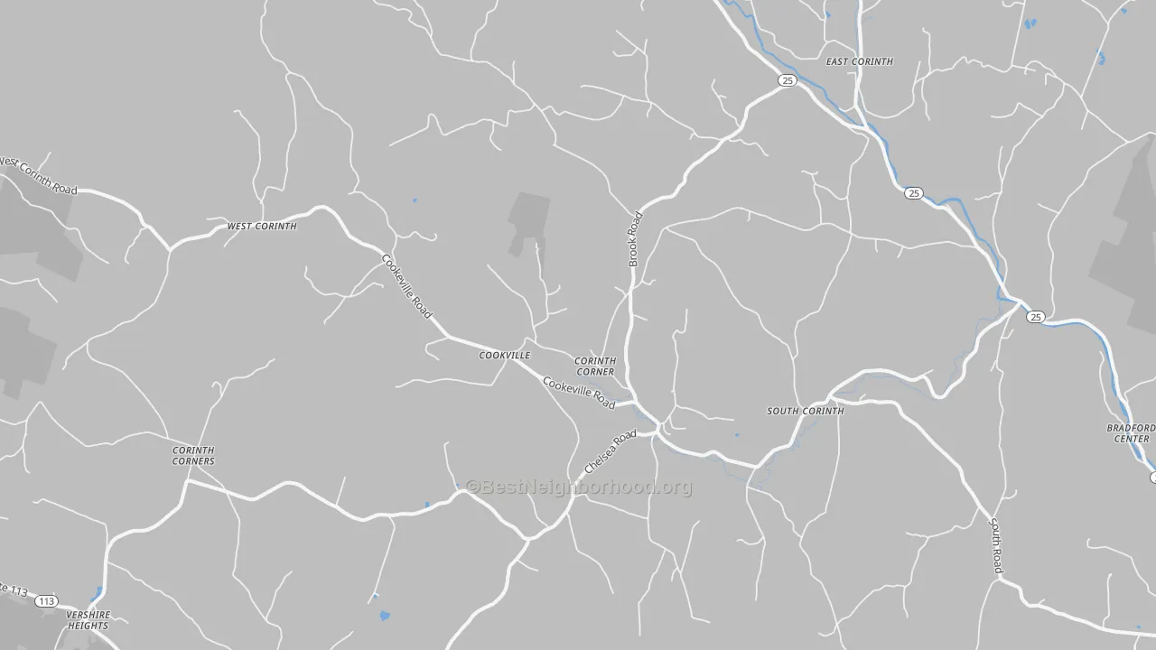 Transit Grade map of Corinth, VT