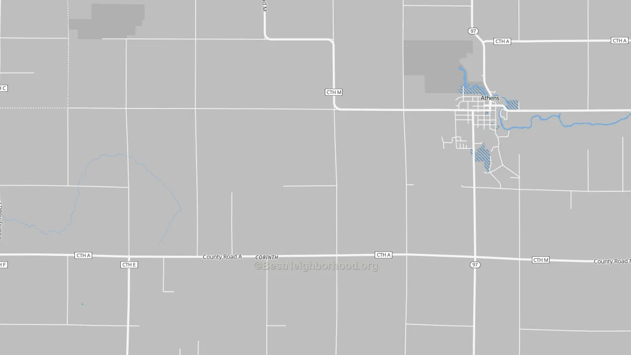 Transit Grade map of Corinth, WI
