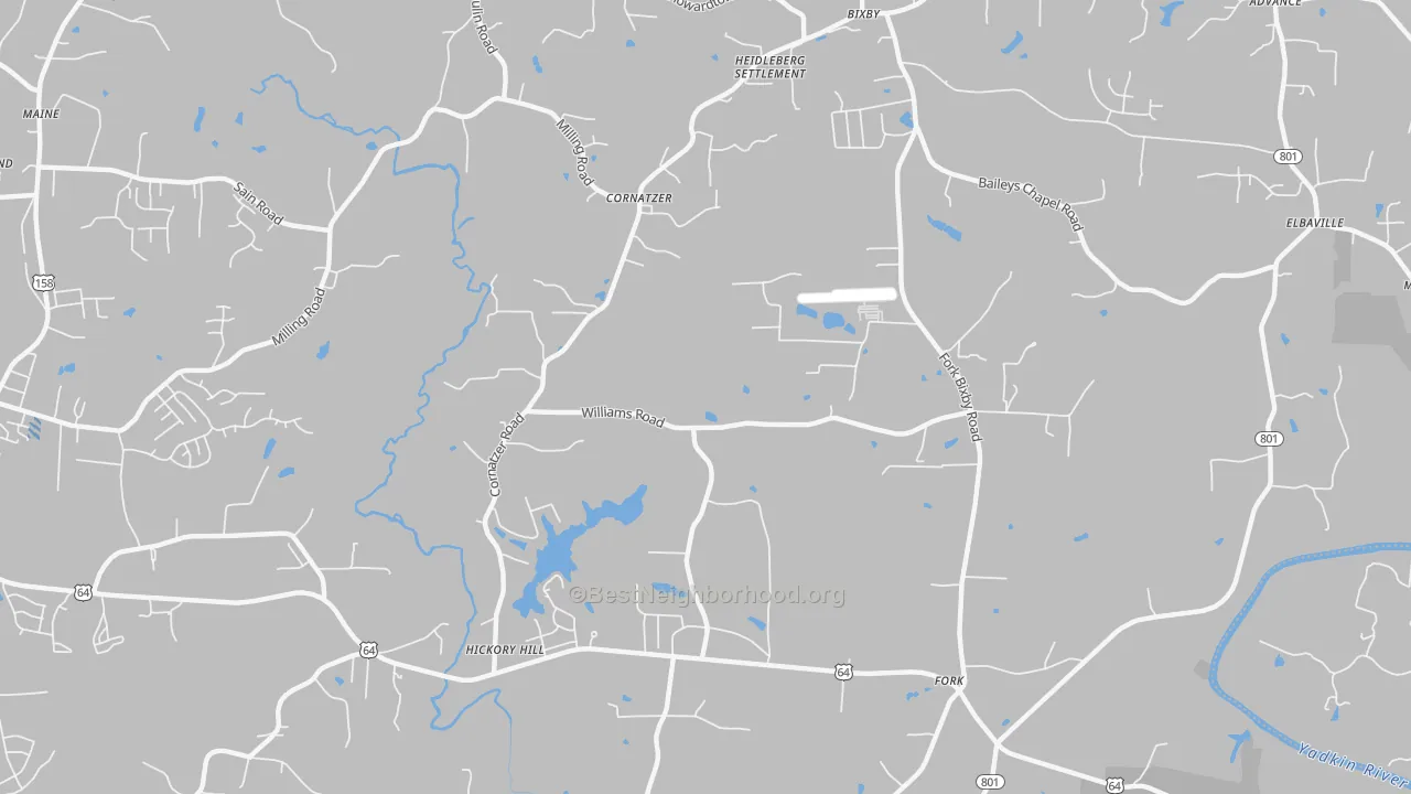 Transit Grade map of Cornatzer, NC