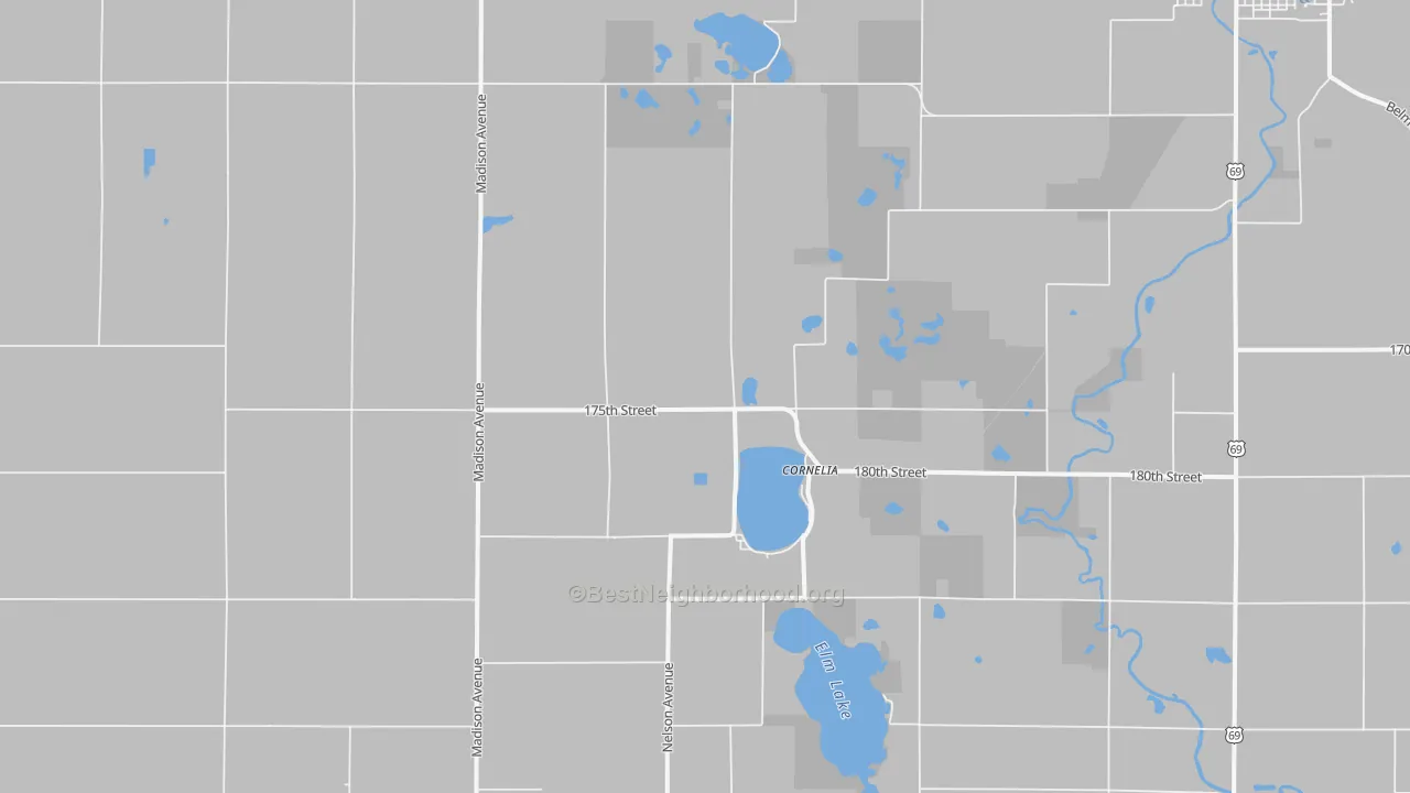Transit Grade map of Cornelia, IA
