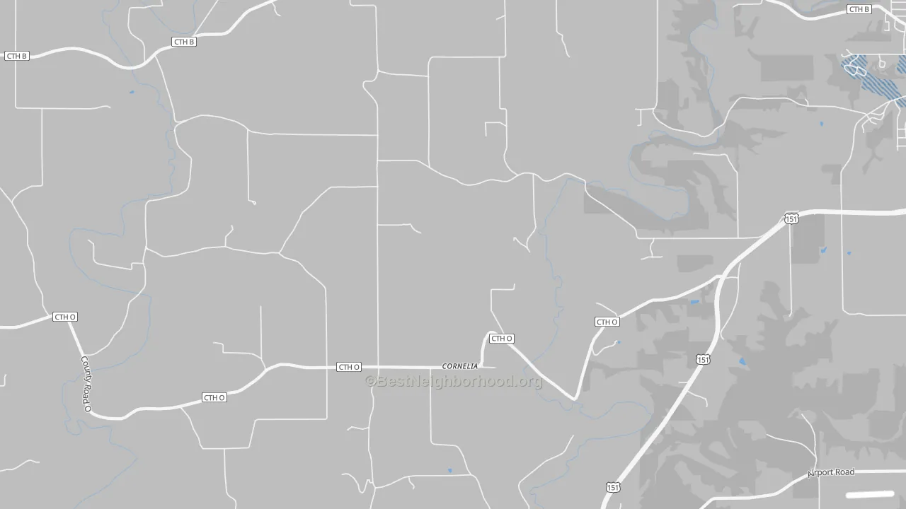 Transit Grade map of Cornelia, WI