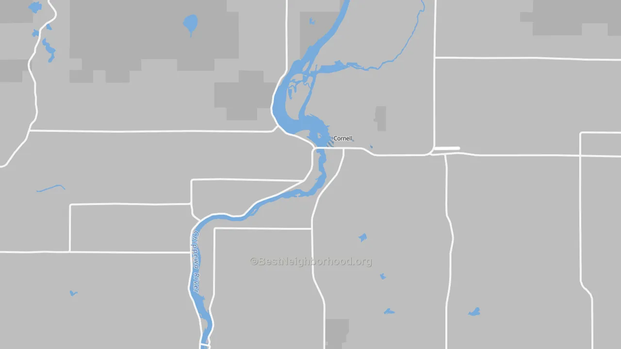 Transit Grade map of Cornell, WI