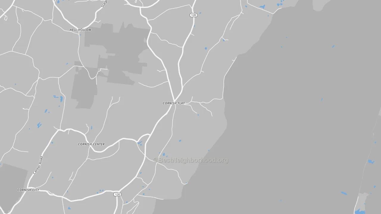 Transit Grade map of Cornish Flat, NH