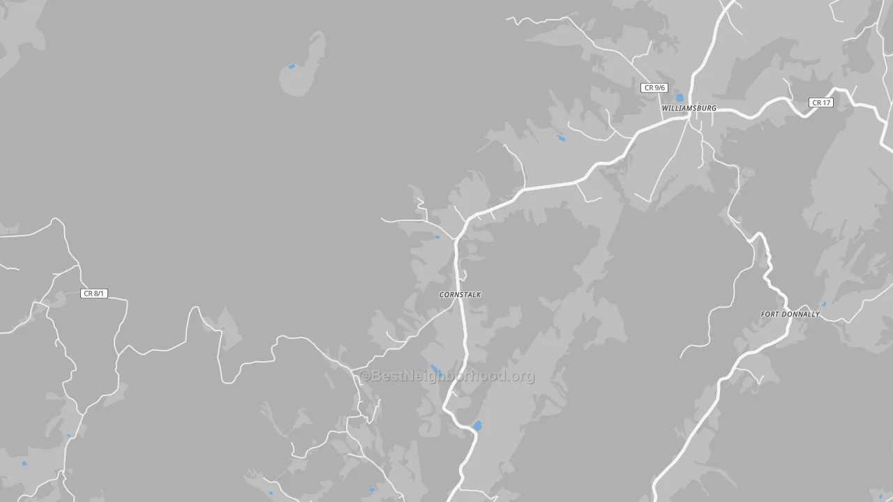 Transit Grade map of Cornstalk, WV