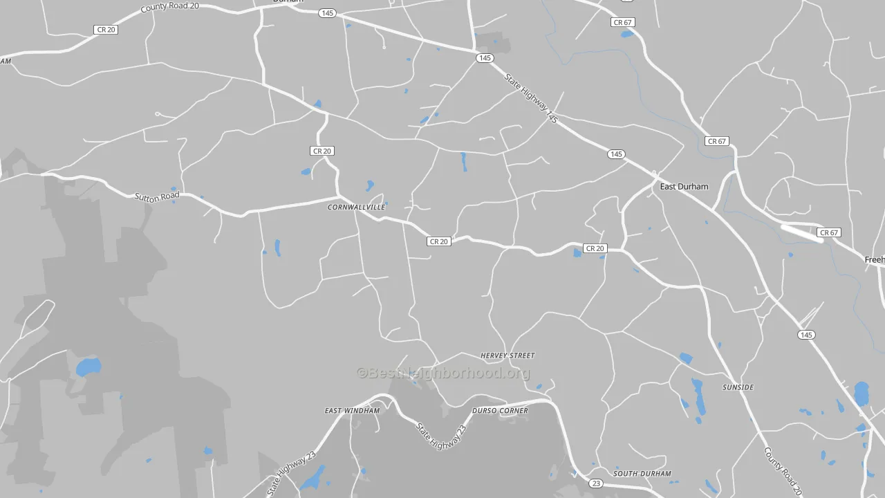 Transit Grade map of Cornwallville, NY