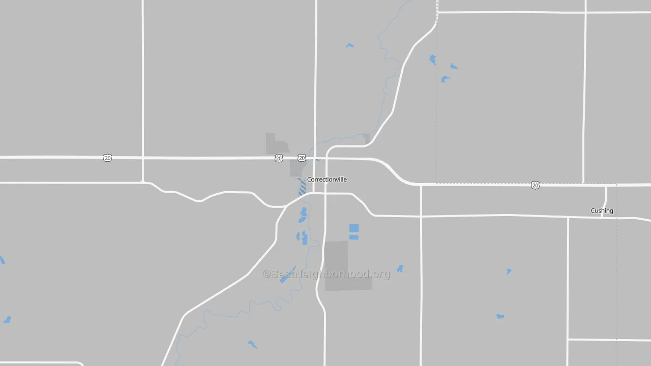 Transit Grade map of Correctionville, IA