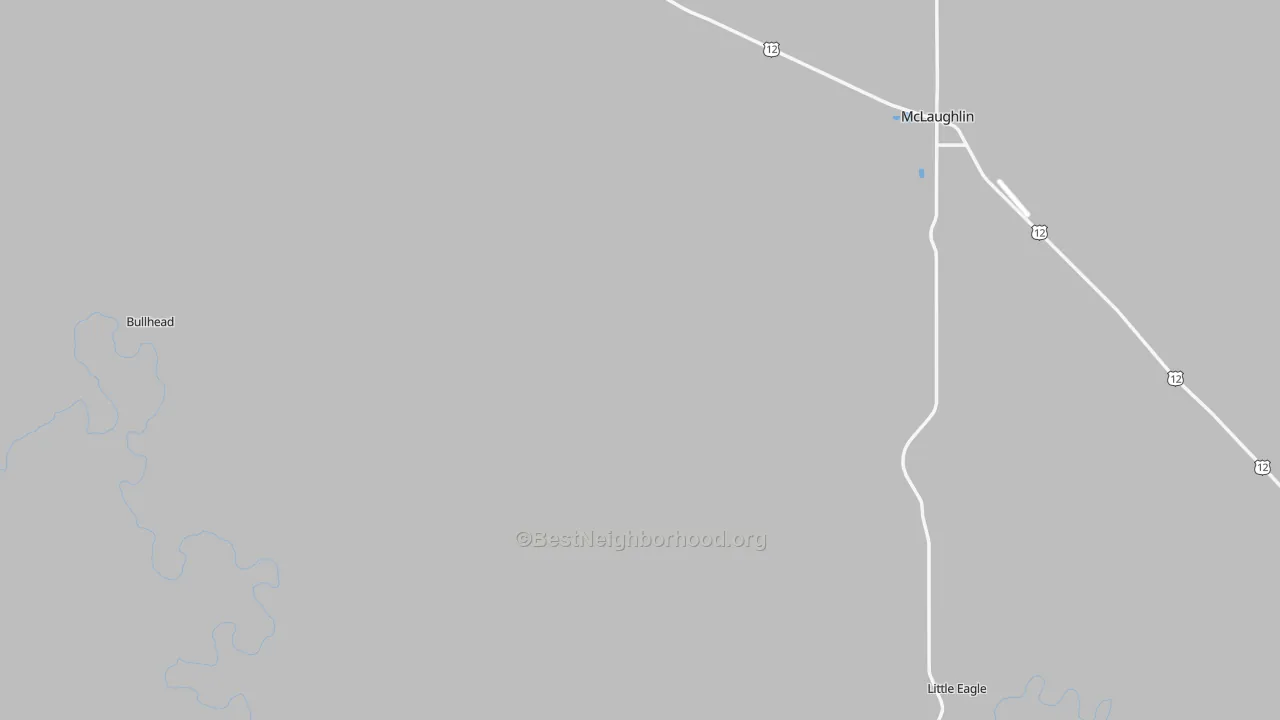 Transit Grade map of Corson County, SD