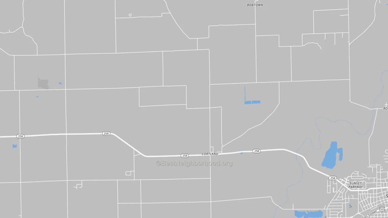 Transit Grade map of Cortland, IN
